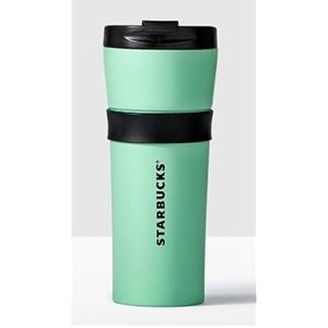 Starbucks Mint Green Stainless Steel Coffee Mug Cup Travel Grande